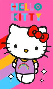 Carbotex Bavlněný froté ručníček 30x50 cm - Hello Kitty Rainbow