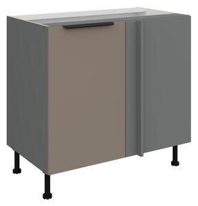 Kuchyňská skříňka ARIA antracit 105 ND 1F BB dvířka Sandgrau-TA