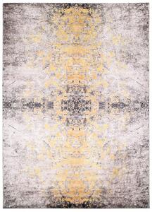 Makro Abra Kusový koberec pratelný VICTORIA 2107 pogumovaný krémový žlutý Rozměr: 120x170 cm
