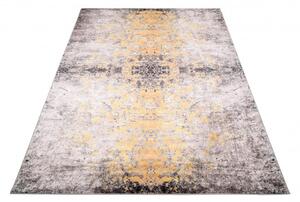 Makro Abra Kusový koberec pratelný VICTORIA 2107 pogumovaný krémový žlutý Rozměr: 160x230 cm