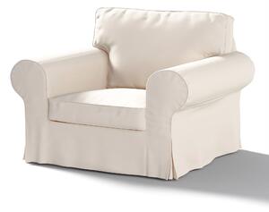 Potah na křeslo IKEA Ektorp barva béžová látka pletený vzor