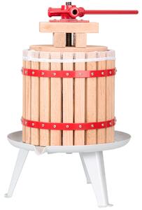 Tectake Stolní lis na ovoce dřevěný mechanický - 12 L