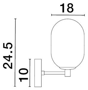 Designové nástěnné svítidlo Balor – G9