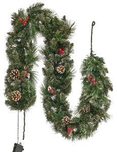 Vánoční girlanda LED WAPTA 180 cm Zelená