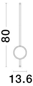 Designové nástěnné svítidlo Clock 80 – LED
