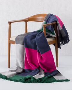 Deka Cotton Cloud 150x200cm Leaf&Fuchsia