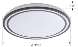 Lindby Smart LED stropní svítidlo Arvada, RGBIC, výška 7 cm, Tuya