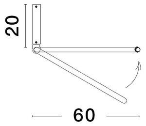 LED lustr Garve 60 černé – Černá