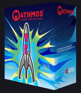 Mathmos Telstar, originální lávová lampa, 1x28W, čirá se zelenou lávou, 50cm
