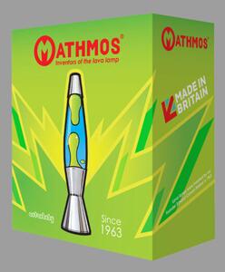 Mathmos Astrobaby, originální lávová lampa, 1x28W, čirá se zelenou lávou, 43cm