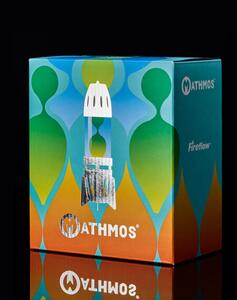 Mathmos Fireflow R1 Silver, originální lávová lampa stříbrná s čirou tekutinou a černou lávou, pro čajovou svíčku, výška 24cm