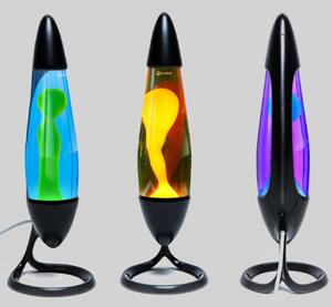 Mathmos Neo, originální lávová lampa, 1x20W, černá s modrou tekutinou a zelenou lávou, výška 42cm