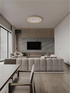 LED stmívatelné zlaté designové stropní svítidlo Figin s dálkovým ovládáním 49W