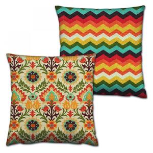 Hanah Home Sada 2 polštářů FUNKY 43x43 cm vícebarevná