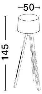 Retro stojací lampa Le Roy – E27