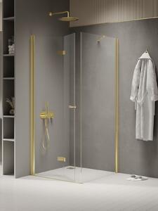New Trendy New Soleo Light Gold sprchový kout 90x90 cm čtvercový zlatá lesk/průhledné sklo K-1909