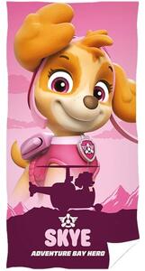 Dívčí plážová osuška Tlapková patrola - Paw Patrol - motiv Skye Adventure Bay Hero - 100% bavlna 70 x 140 cm