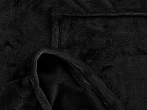 XPOSE® Mikinová deka - černá