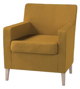 Potah na křeslo IKEA Karlstad barva žlutá látka pletený vzor