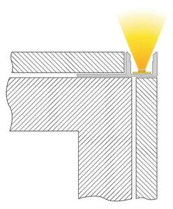 IMPR 975331 Profil EL-01-08 mezi dlaždice pro 8-9,3mm LED pásek elox.hliník 2,5m - DEKOLIGHT