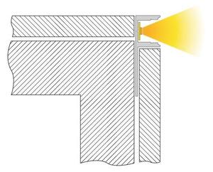 IMPR 975331 Profil EL-01-08 mezi dlaždice pro 8-9,3mm LED pásek elox.hliník 2,5m - DEKOLIGHT