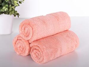 XPOSE® Froté ručník VERONA 3ks - lososový 30x50 cm