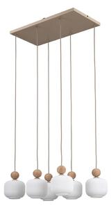 Lustr na lanku BALLO 6xE14/10W/230V béžová