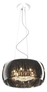 Luxusní lustr na lanku Crystal 50 smoky – Šedá