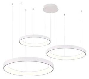 Designový LED stmívatelný lustr Agnes 38+58+78 bílá