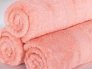 XPOSE® Froté ručník VERONA 3ks - lososový 30x50 cm
