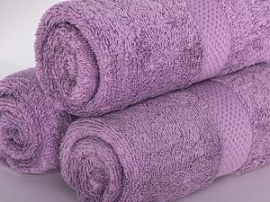 XPOSE® Froté ručník VERONA 3ks - tmavě levandulový 30x50 cm