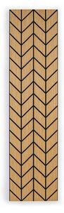 Designový akustický panel, 2400 x 600 mm, dub Hamilton