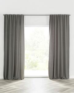 Hotový závěs BASIC s řasící páskou 140x280cm tmavě šedý