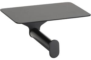 Bemeta Design ORGANIC BLACK: Držák toaletního papíru, s poličkou - 167112150