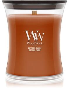 Woodwick Saffron Smoke vonná svíčka s dřevěným knotem 275 g