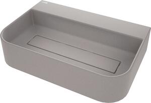 Deante Arnika, granitové umyvadlo na desku 605x405x135 mm, šedá, DEA-CQA_SU6S