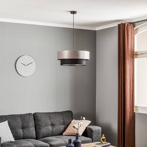 Závěsná lampa Dorina, stříbrná/černá Ø 50 cm
