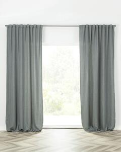 Hotový závěs BASIC s řasící páskou 140x300cm šedý denim