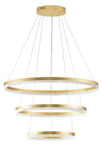 LED lustr Adria 3 zlaté – Zlatá