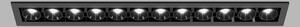 LED2 2560353 Zápustné svítidlo RIVA MINI 12, B 20W 3000K/3500K/4000K UGR černá