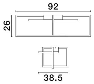 Designové stropní svítidlo Clea 2 černé – Černá