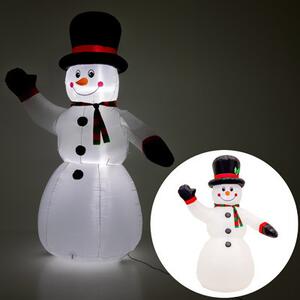 Nafukovací sněhulák s LED osvětlením 180 cm