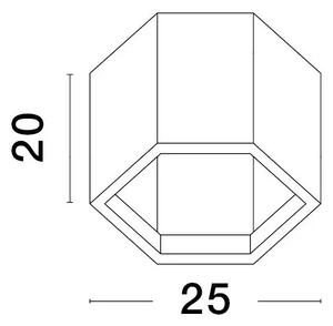 Designové stropní svítidlo Samba 20 bílé – Bílá