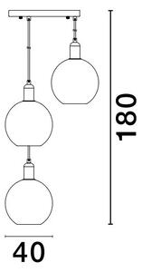 Lustr na lanku Mirro 3 – E27
