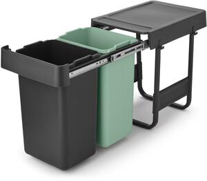 Brabantia Sort & Go třídič na odpady 2 l černá-zelená 232503