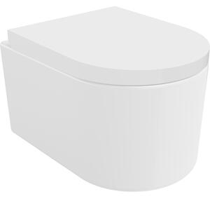 Mexen Sofia WC mísa Rimless s pomalu klesajícím tvrdým sedátkem, duroplast, bílý lesk - 30540200