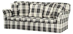 Potah na pohovku IKEA Tomelilla 3-místná nerozkládací barva černá látka pletený vzor, vzorované
