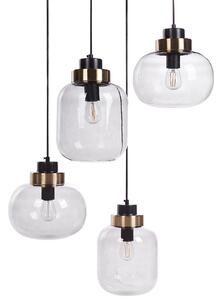 Závěsná lampa ZAYANDE Sklo Světle šedá