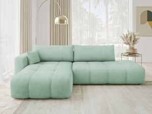 Rohová rozkládací sedačka Larow O Boucle, Potah: Coral 55, Strana pohovky: levá 5903211459573