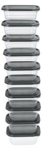 Silvercrest® Sada potravinových dóz XXL (10 x 0,6 l) (100397531001)